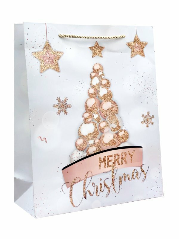 Torebka prezentowa świąteczna 9296B 26x32x12cm mix cena za 1 szt