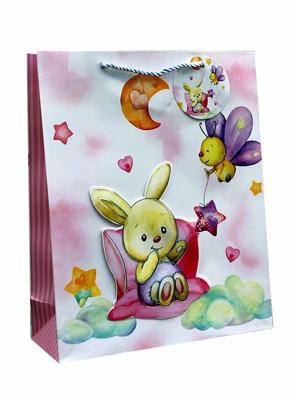 Torebka prezentowa Baby 391B 26x32x12cm mix cena za 1 szt