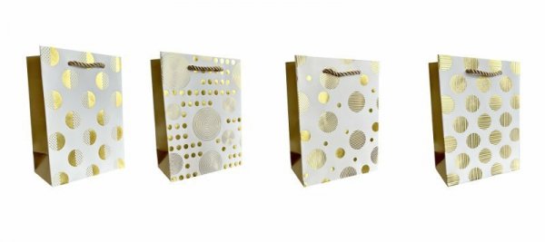 Torebka ozdobna prezentowa 4wz 12x16x6,5cm JP 630D mix cena za 1 szt