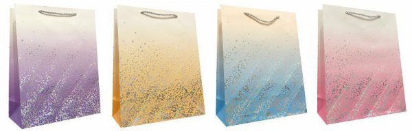 Torebka ozdobna prezentowa JP649C 18x23x10cm mix cena za 1 szt