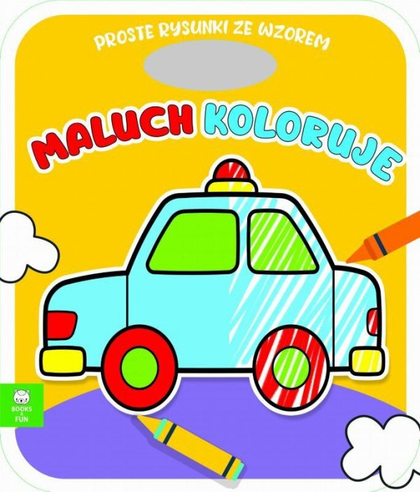 Książeczka Maluch koloruje Auto Books and Fun