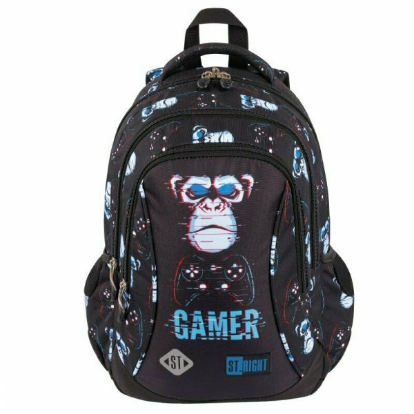 PROMO Plecak 3-komorowy STRIGHT BP-26 Blue gamer