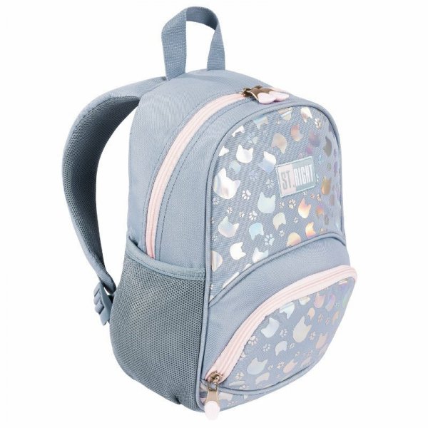 PROMO Plecak mini STRIGHT BP-70 Silver cats