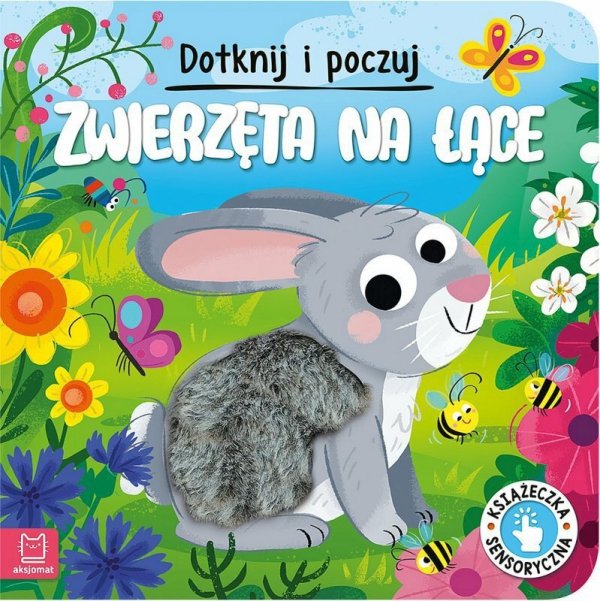 Książeczka sensoryczna Dotknij i poczuj. Zwierzęta na łące.