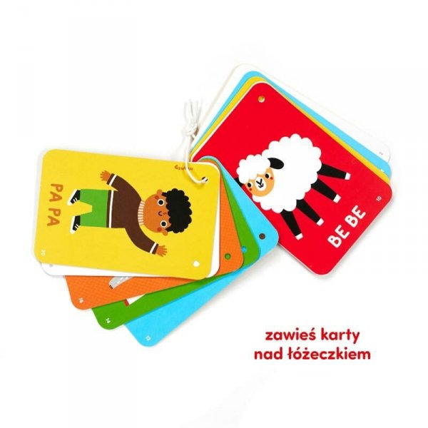 CzuCzu Kontrasty na sznureczku 6m+ 9m+ Książeczka do pokazywania