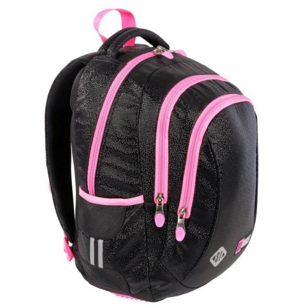 PROMO Plecak 3-komorowy ST.RIGHT BP-26 Black Glitter