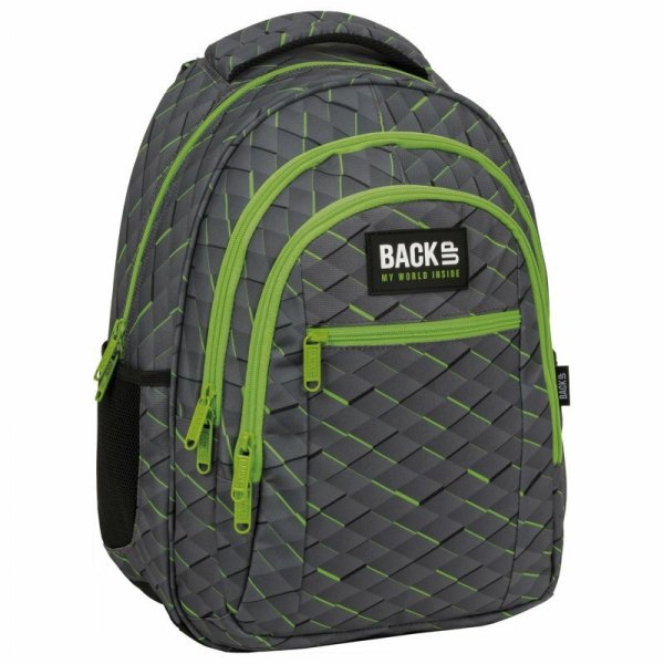 Plecak 3-komorowy BACKUP 5 model O53 pikselowe kwadraciki Derform