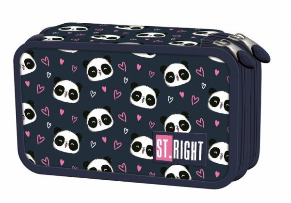 PROMO Piórnik 2-komorowy z wyposażeniem PC4 Love Panda
