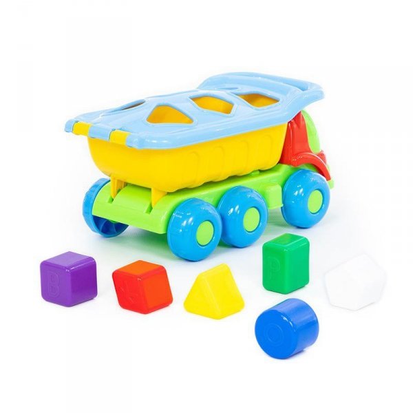 Polesie 46529 Kiesza wywrotka z klockami w siatce, mix cena za 1 szt