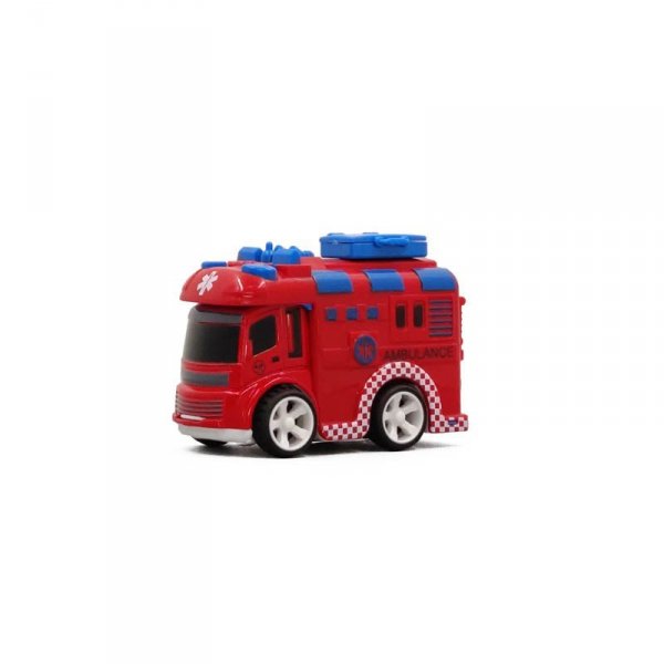PROMO Pojazd, auto metalowe Ambulans, karetka z napędem ciernym p12 BRIMAREX mix,cena za 1szt