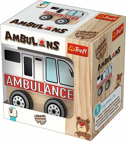 PROMO Zabawka drewniana Ambulans w pudełku 61000 TREFL
