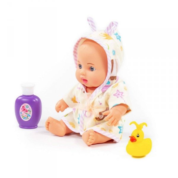 Polesie 78292 Lalka Świetny bobas 24cm + zestaw do kąpania 2-elementy, pudełko