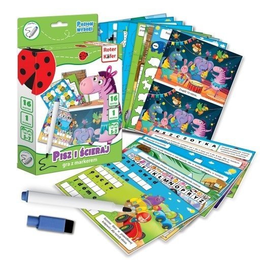 Gra z markerem Pisz i ścieraj z Zebrą Poziom wysoki RK1020-01