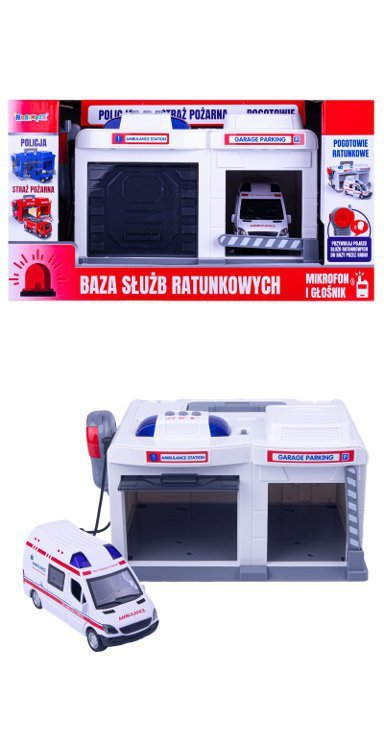 PROMO Baza z autami + mikrofon 3 wzory mix 1003604