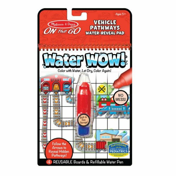 PROMO MELISSA Kolorowanka wodna Water Wow! Ścieżki pojazdów 40177