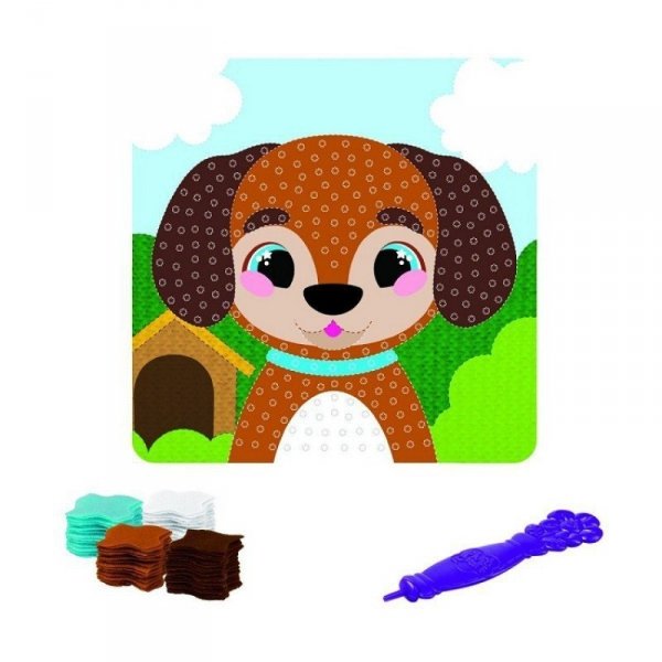 Plush Craft Pluszowy obrazek Piesek 77273