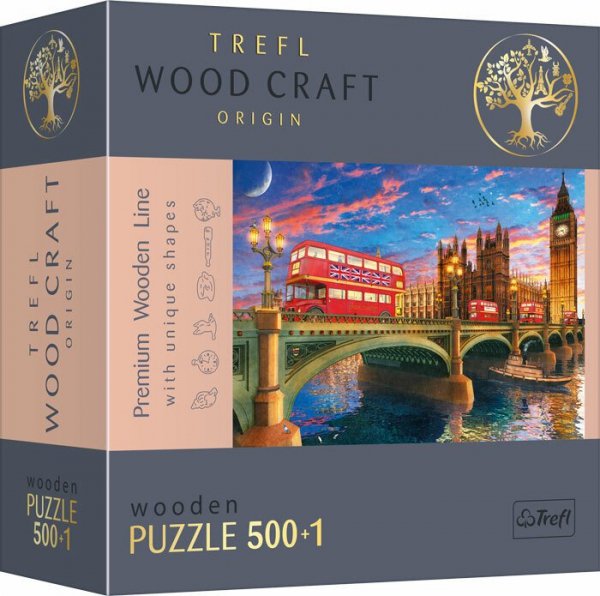 Puzzle 501el drewniane - Pałac Westminsterski 20155 Trefl