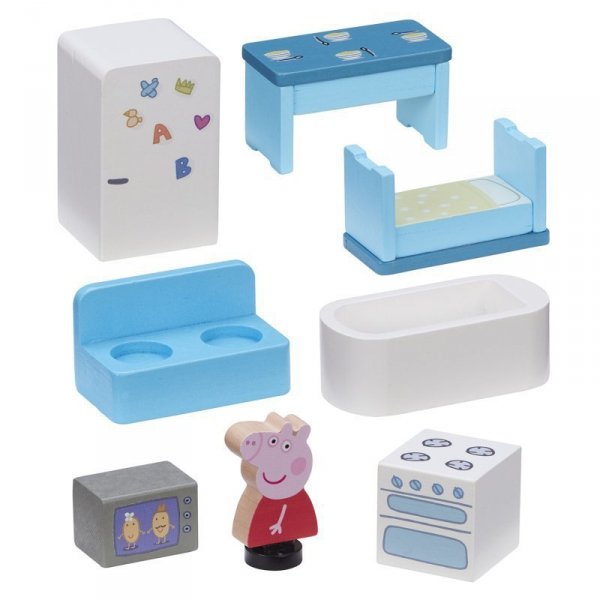 PROMO Peppa Pig - Drewniany domek rodzinny Świnka Peppa 07213