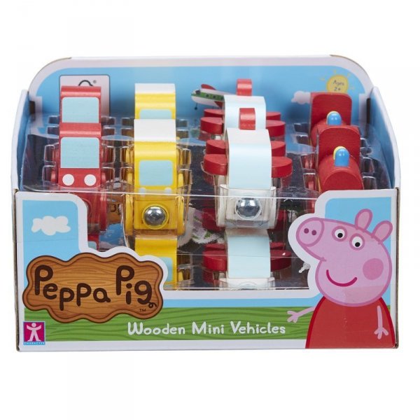 PROMO Peppa Pig - Drewniany mini pojazd Świnka Peppa 07215 mix cena za 1 szt