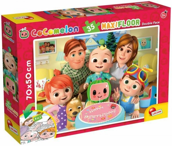Puzzle dwustronne podłogowe 35el. Najlepsi przyjaciele 91034 LISCIANI Cocomelon