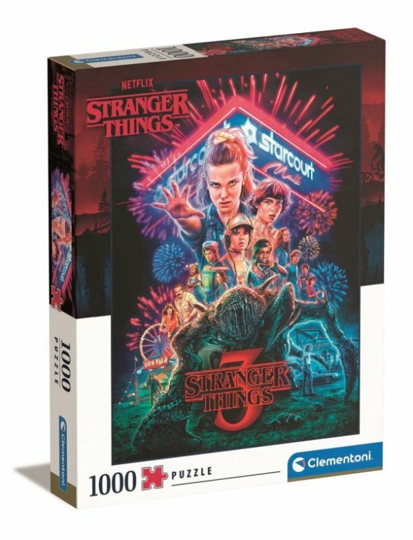 Clementoni Puzzle 1000el Stranger Things. Netflix 39653