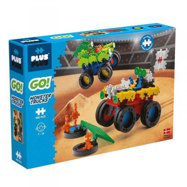 Plus Plus GO! Klocki Monster Trucks 600 elementów DANTE