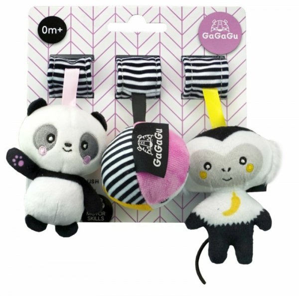Promo Pluszowa zawieszka Panda Małpka Piłka 9785 GaGaGu