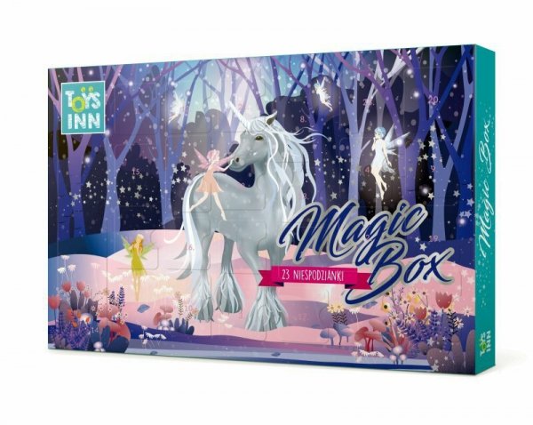 PROMO Kalendarz Adwentowy Magic Box 23 gumki do ścierania puzzle + ołówek STN 7557
