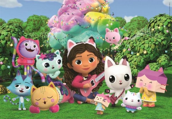 Clementoni Puzzle 24el Maxi Koci Domek Gabi. Gaby&#039;s Dollhouse 28520