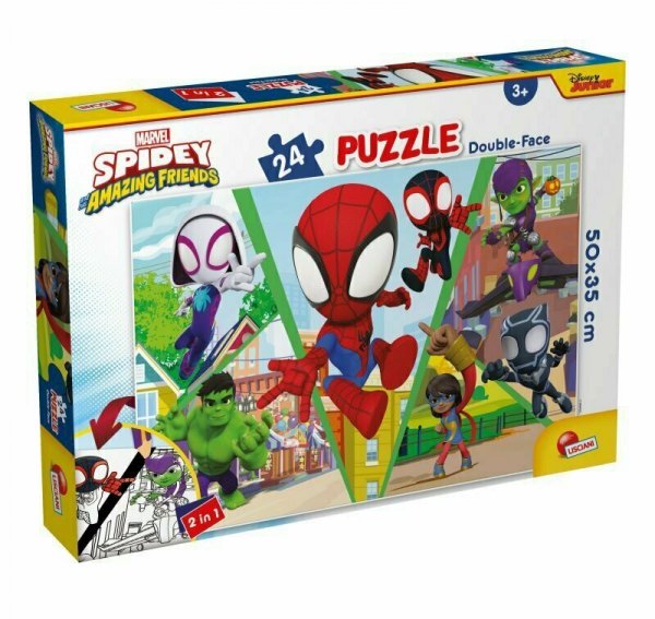 Puzzle dwustronne 24el Marvel Spidey Let&#039;s Challenge. LISCIANI 99672