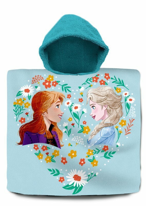 Poncho kąpielowe 60x120cm bawełna Frozen. Kraina Lodu FR-224P Kids Euroswan
