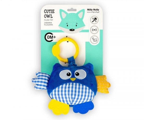 Zawieszka pluszowa Sówka - Cutie owl 2552 niebieska