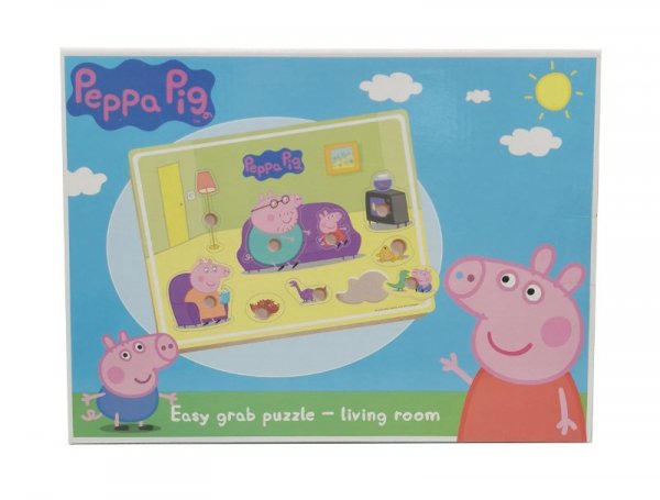 PROMO Układanka drewniana Świnka Peppa - salon 075389
