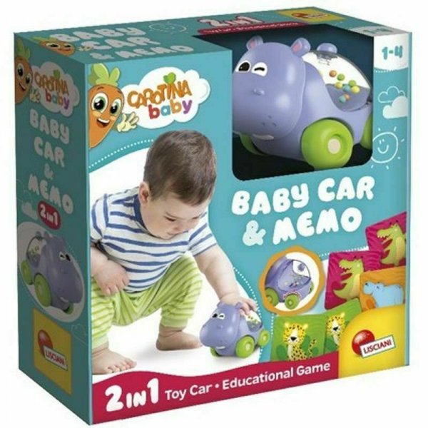PROMO Carotina baby Hipopotam Samochodzik i gra pamięciowa 102273 LISCIANI