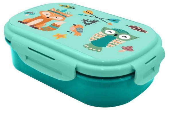 Śniadaniówka + sztućce 21x14x6cm Animals KL11345 Kids Euroswan