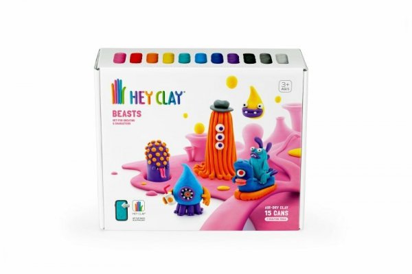 Hey Clay Masa plastyczna Bestie 15 puszek 15021CEE