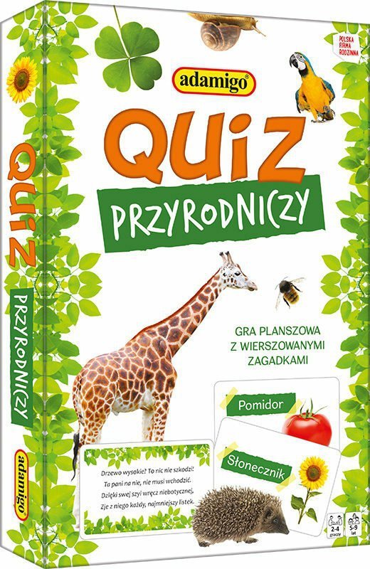 Quiz przyrodniczy z zagadkani quiz ADAMIGO