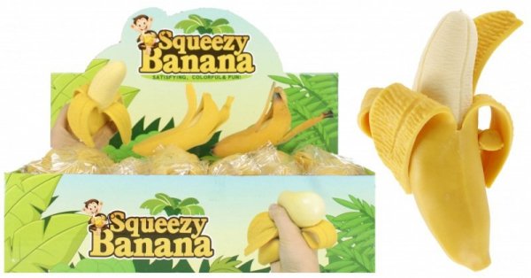 Zabawka wyciskana antystresowa Banan Mega Creative 532548 p12, cena za 1 szt