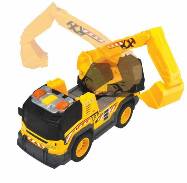 Ciężarówko-koparka 30cm ze światłem i dźwiękiem Simba