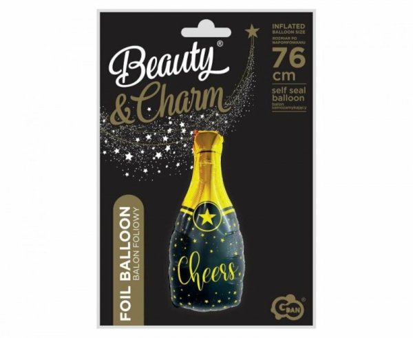 Balon foliowy B&C Szampan Cheers 35x76cm