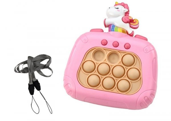 Gra Sensoryczna Jednorożec Pop It na baterie światła dźwięki 19889 Lean Toys mix cena za 1 szt
