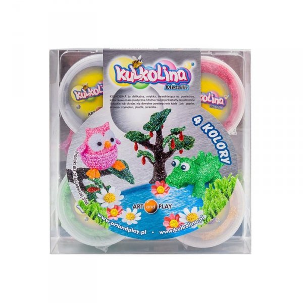 Kulkolina Metalik 4 kolory Metalik (4x75ml) Art and Play