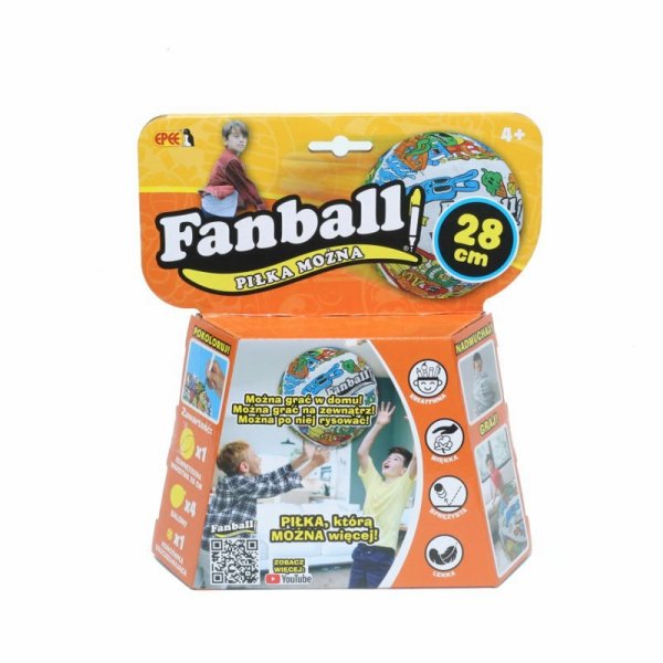 EPEE FanBall Piłka Można pomarańczowa 601032