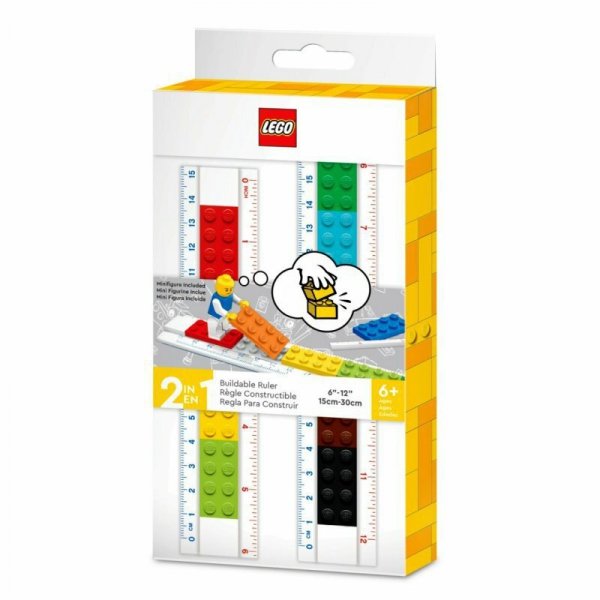 Linijka z klocków LEGO do zbudowania i Minifigurka 52558