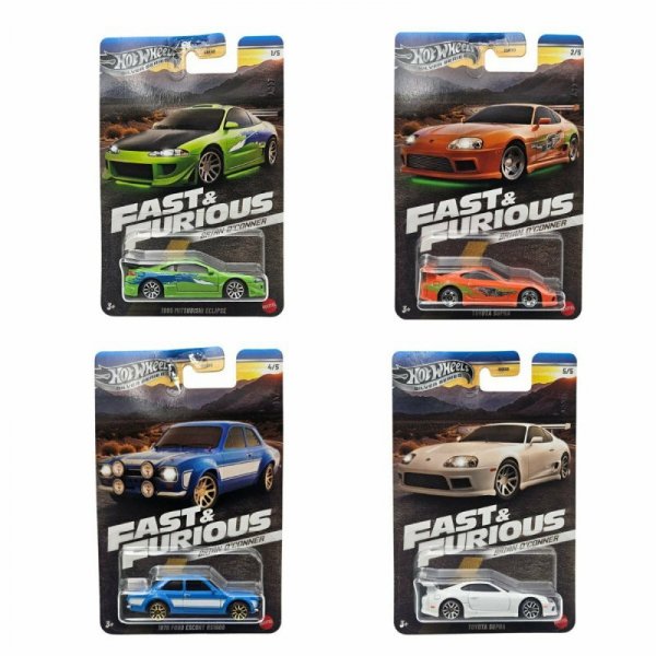 Hot Wheels Autko Szybcy i wściekli mix HNR88 MATTEL p24 mix cena za 1 szt
