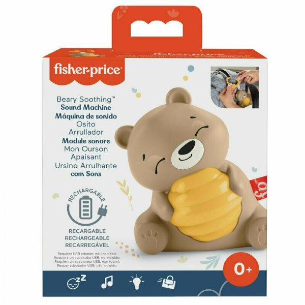 Fisher-Price Misiaczek Uspokajaczek Wyciszająca muzyka i światełko HRB18 MATTEL