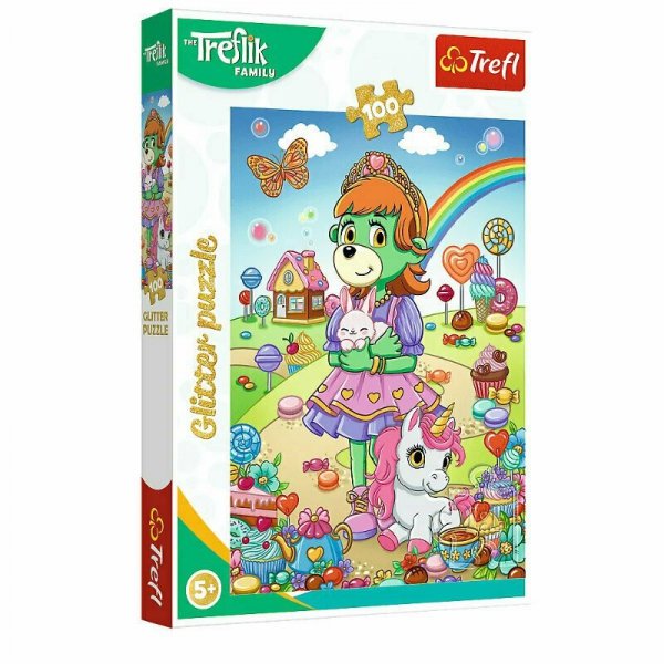 Puzzle 100el Brokatowe Trefliki 14833 Trefl
