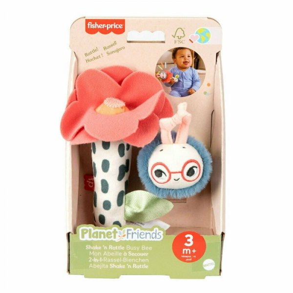 Fisher-Price Pracowita pszczółka i kwiatek grzechotki HYR56 MATTEL