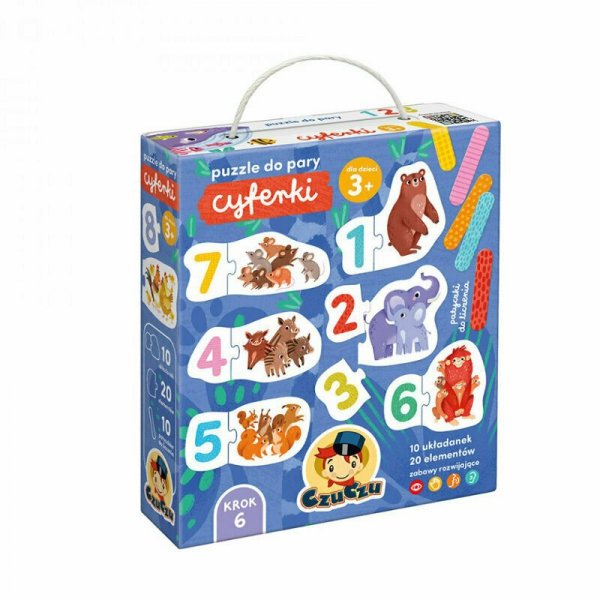 CzuCzu Puzzle do pary Cyferki 20 elementów