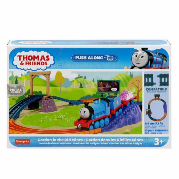 Fisher-Price Tomek i Przyjaciele Popchnij i jedź Gordon w Starej Kopalni HHV81 MATTEL